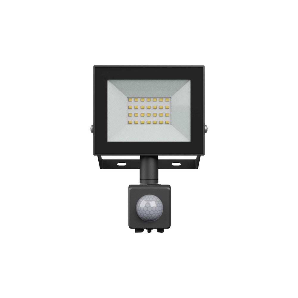 Noctis Lux 4 Projektør 20W Varm Hvid IP44 Sort PIR Sensor 230V 116x174x53mm RA70 1650lm