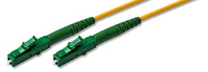 Patchkabel SM G657A 8m Simplex LC/APC-LC/APC 2mm Gul