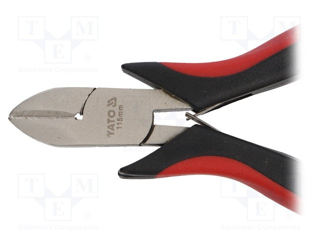 Bidetang m. 2-komponent greb - Lige, 115mm, Rød/Sort