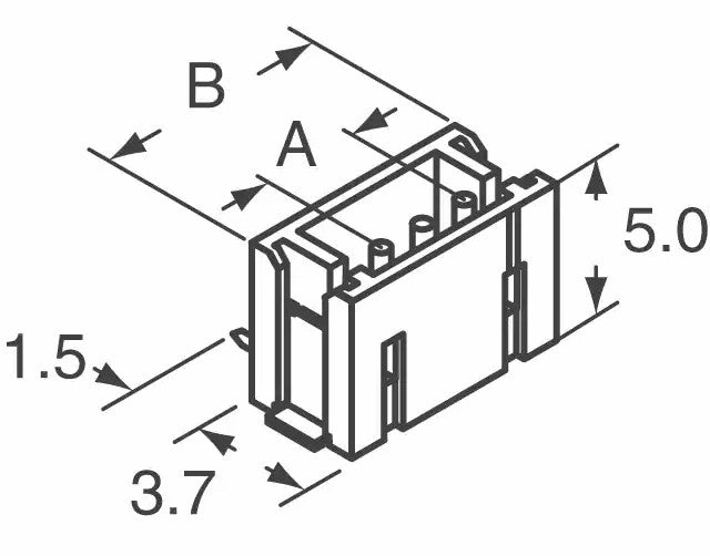 Ledning-til-print fatning - JST ZH, 4pol, 1,5mm benafs. SMT