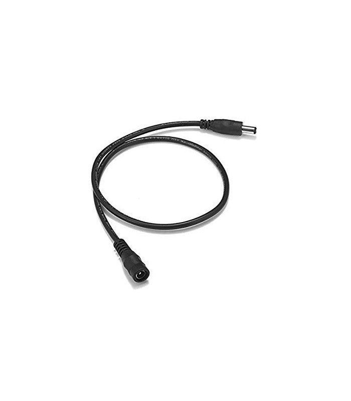 DC Forlængerkabel - 30 cm, 5V-48V, sort
