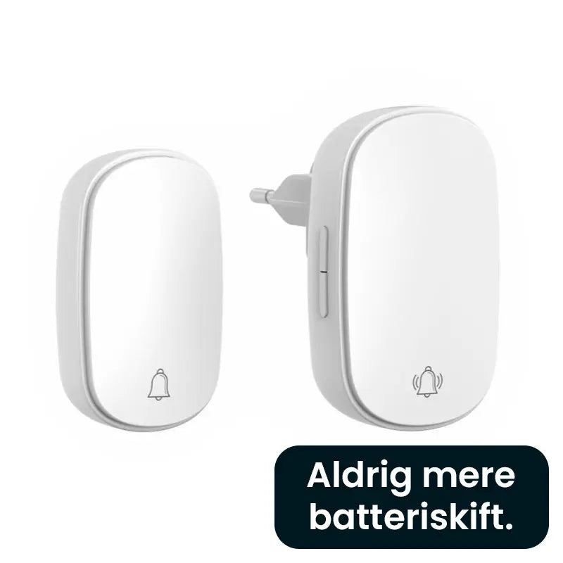 Divo trådløs dørklokke 230V m/tryk hvid