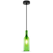 V-Tac Flaske Pendellampe - Grøn, E14 (Maks. 60W)