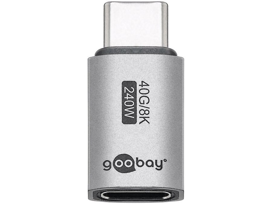USB4 adapter - USB-C han til USB-C hun, lige