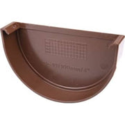 Plastmo endebund, 10" brun