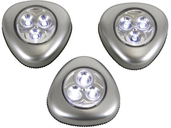 Selvklæbende LED lamper - 3 stk.
