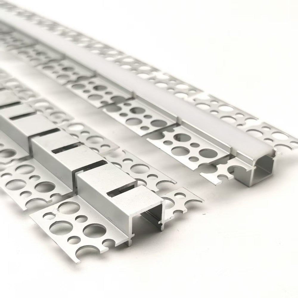 Aluprofil til LED strip - 2 meter, fleksibel indspartling