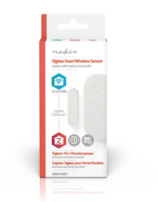 ZigBee Trådløs dør/vinduessensor - 30m, Hvid