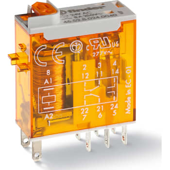 INDUSTRIRELÆ 8A 2C/O 12VDC