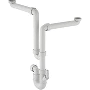GEBERIT vandlås 40mmx1 1/2 univ t/dobb vask PP white