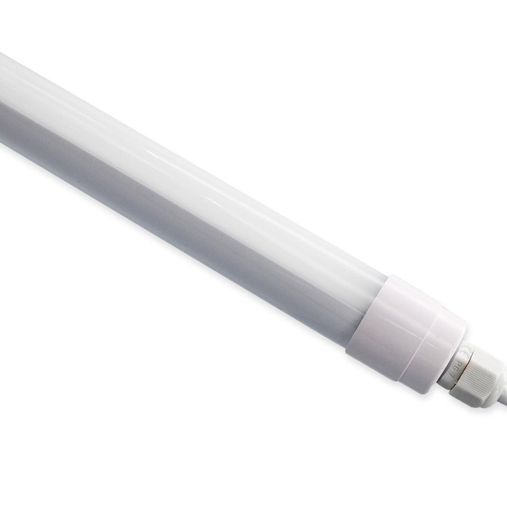 10W LED armatur - 60 cm, IP65, Ø25cm, gennemfortrådet, 230V
