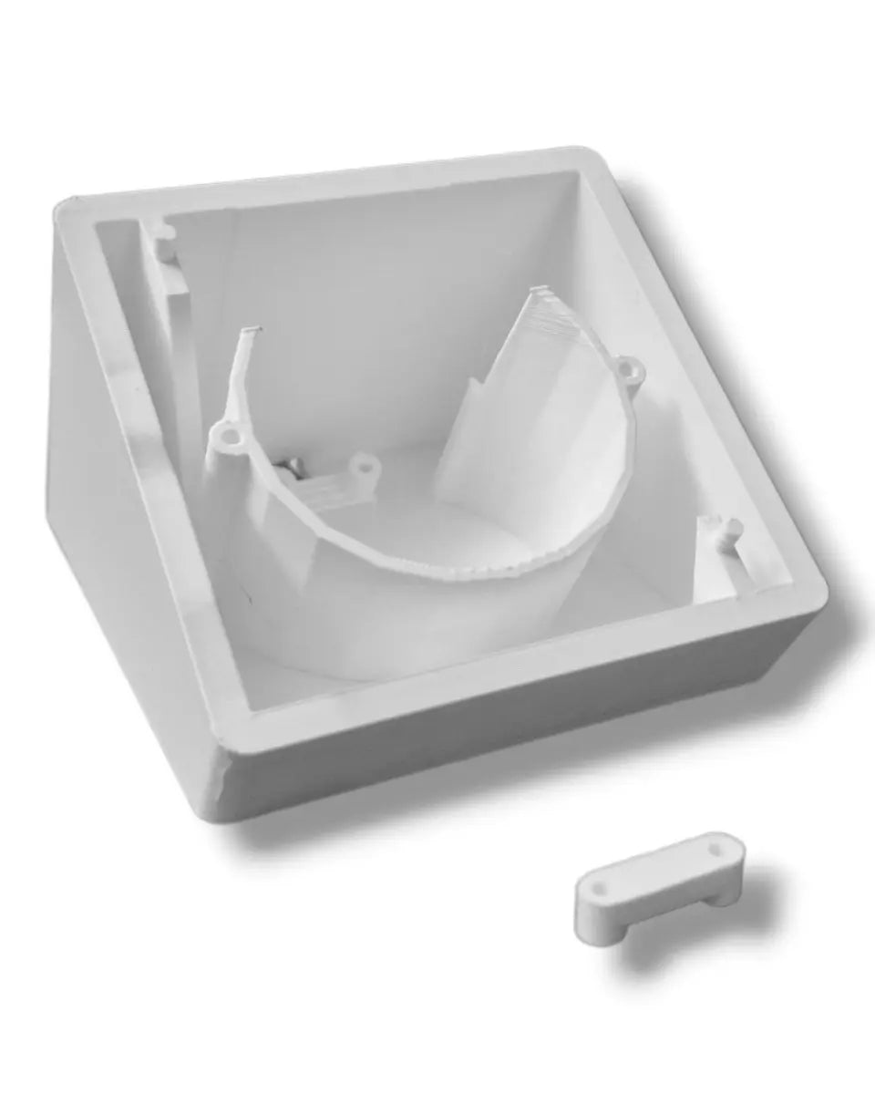 Shelly - Wall Display Bordstander - 35 grader - Hvid