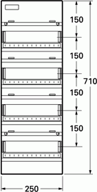 Gruppetavle UG - 24 hvid