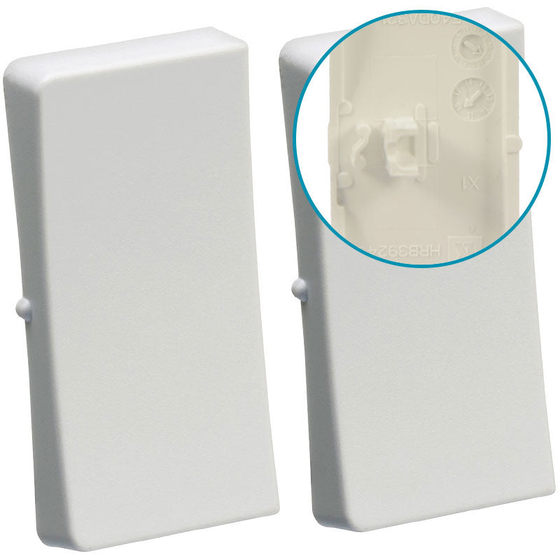 LK Fuga tangentsæt til dobbeltafbryder, ny model - lysegrå