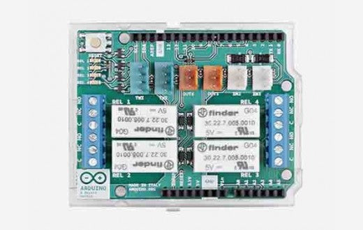 4 relæ shield til Arduino Uno
