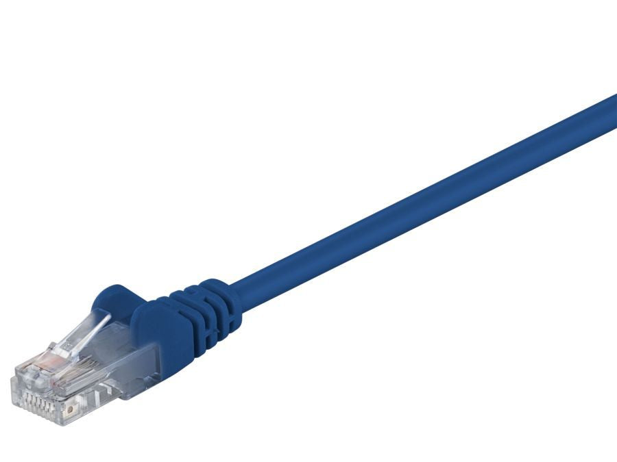 UTP netværkskabel - CAT6, 2xRJ45, Blå (2m)