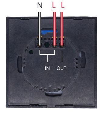 Wi-Fi Touch Switch - 1 kanal, Hvid