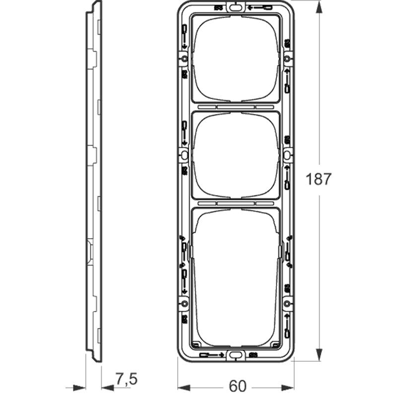 LK Fuga teknisk monteringsramme 3½m