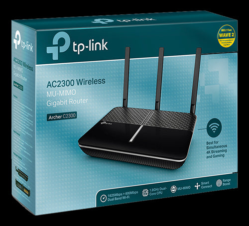 Archer AC2300 Trådløs MU-MIMO Gigabit Router - 1733+600 Mbps