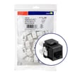 Modular jack eXtreme KAT6 UTP RJ45 110-style 25 bulk pakke Sort