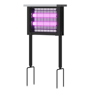 Sort solcelle insektlampe IP65 - 10W - Dækker 60m2 - Effekt: 1,3W