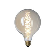 Pære LED 6W Globe Gyldent Glas Ø125 Zig Zag