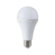 Nødplastlampe med batteri og 3 timers nødbelysning - 12W E27, 4000K