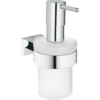Essentials Cube sæbe dispenser med holder