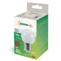 Spectrum 1W LED dekorationspære - Hvid, G45, E27 (230V, 40lm, RA80)