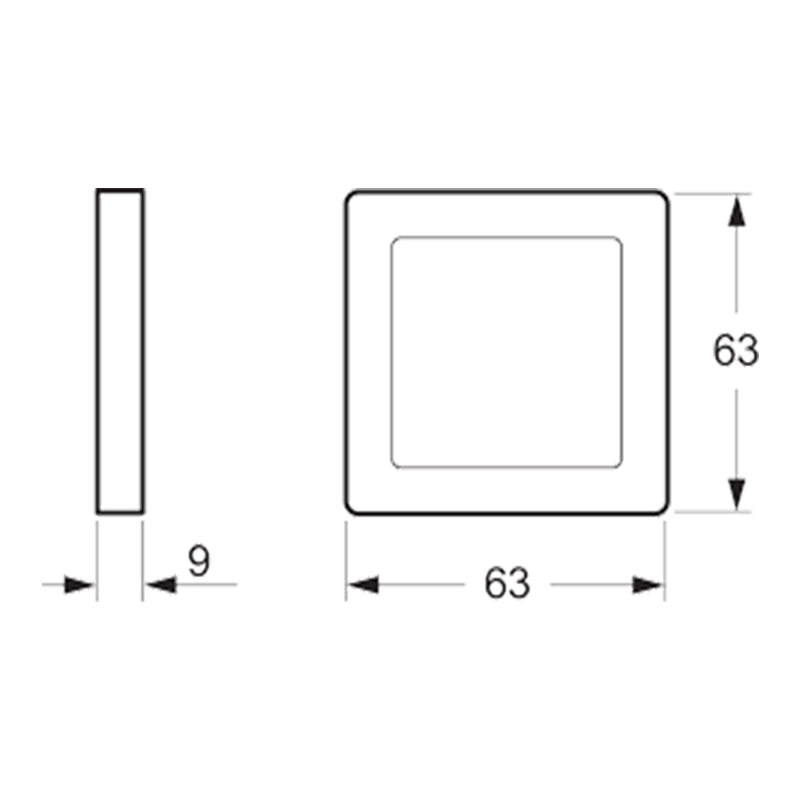 LK Fuga ramme BASE 63 1m - hvid