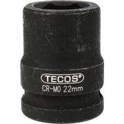 Tecos krafttop, 3/4", lang, 22 mm