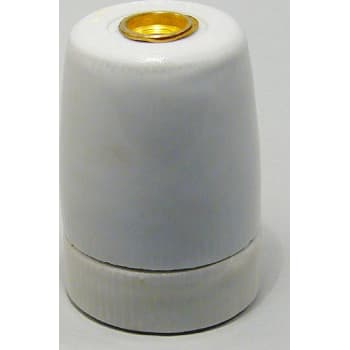 Fatning E27 porcelæn M10 glat