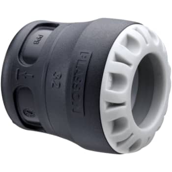 Plasson 32 mm slutmuffe, PP, PN16