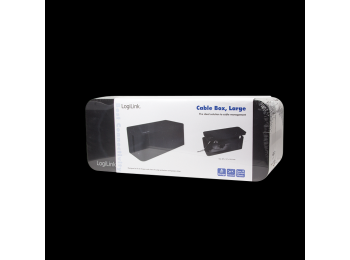 Kabelskjuler boks - 407x157x133mm, Sort