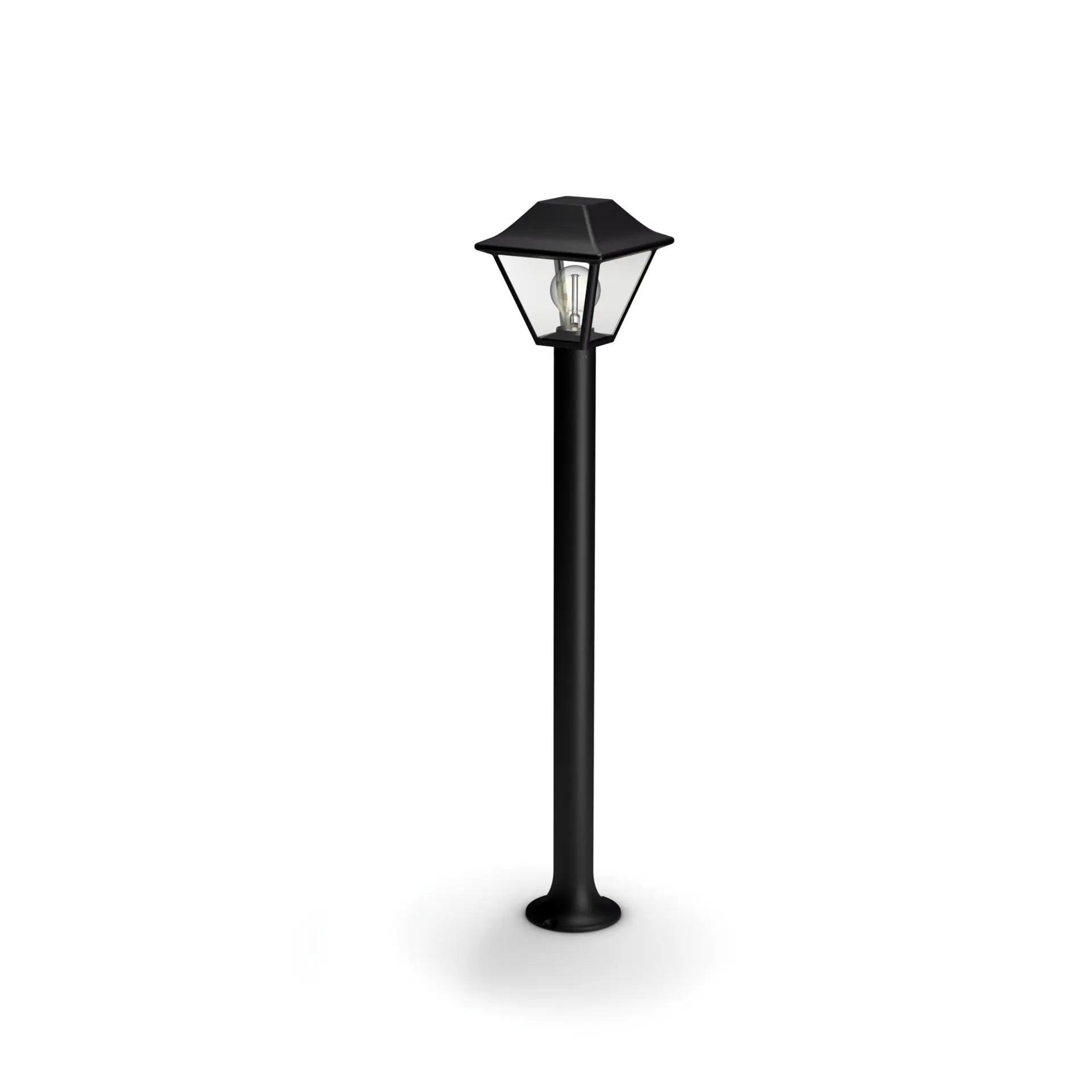 PHILIPS Alpenglow Søjlelampe E27 Max 60W IP44 Sort, uden pære