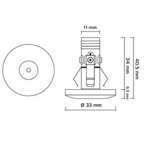 Elena stjernspot 2W sharp LED mat hvid Type:1817