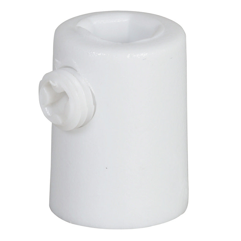 Pinolaflastning m, indvendigt gevind - hvid