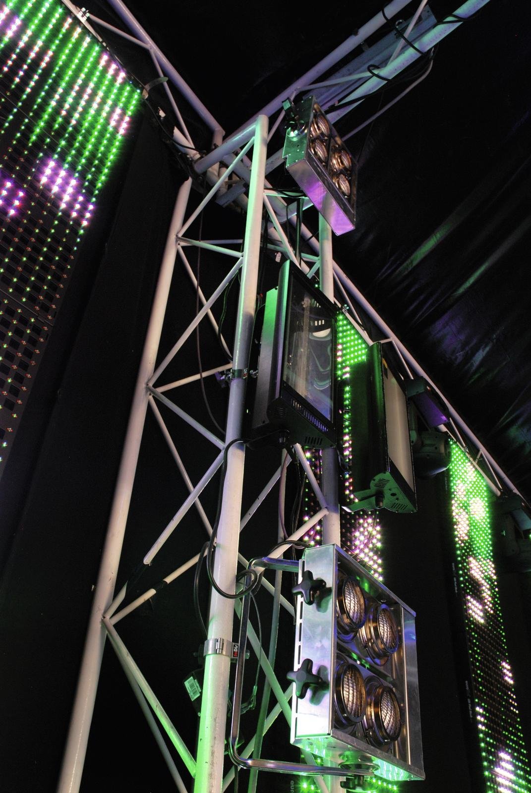 DMX stroboskop, 2 kanaler, 1500W