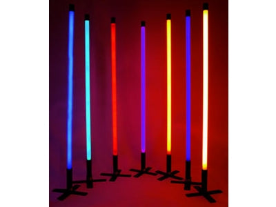 Fluorcerende neonrør - 36W, 134cm x Ø35mm ORANGE m. netstik