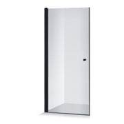 Straight doors Viktorija 1/2, black profiles 90x200cm