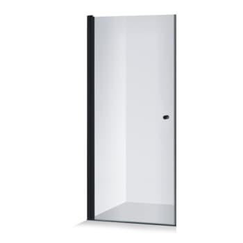 Straight doors Viktorija 1/2, black profiles 90x200cm