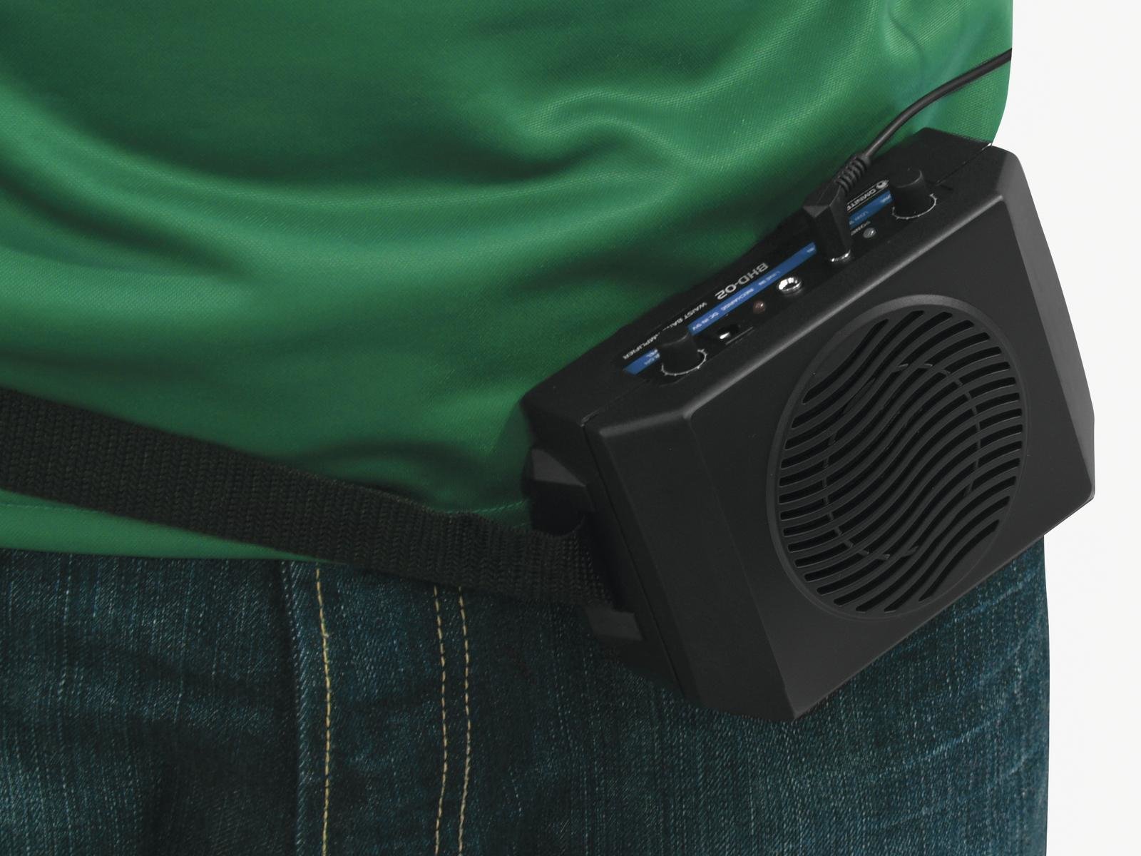 Aktiv mikrofonsæt stemmeforstærker - 5W, inkl. taljerem