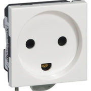 Mosaic Stikkontakt Dansk Standard 2P+J Enkelt, Hvid