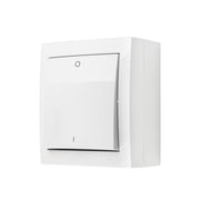 Simon X4 2-polet afbryder, 16 A, 250 V~, skruefiksering, hvid