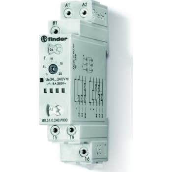 Timer multifunktion, 24-240V AC/DC, 0,1S-24H med skrueterminal