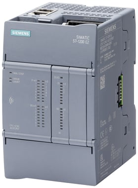SIMATIC S7-1200 G2: kompakt CPU 1214C DC/DC/DC, strømforsyning: DC 20,4-28,8 V DC, indbygget I/O: 14