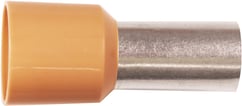 Isoleret ABIKO terminalrør KA35-25ETW 35mm2 L25 Beige