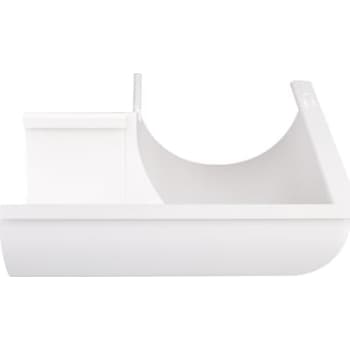 Plastmo 10" udvendig gering 90°, hvid