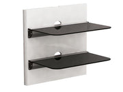 A/V Multistand, 2 glasplader + kabelkanal