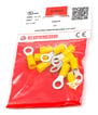 Isol. ringkabelsko A4665R 4-6mm2 M6 Gul - I poser a 10 stk.